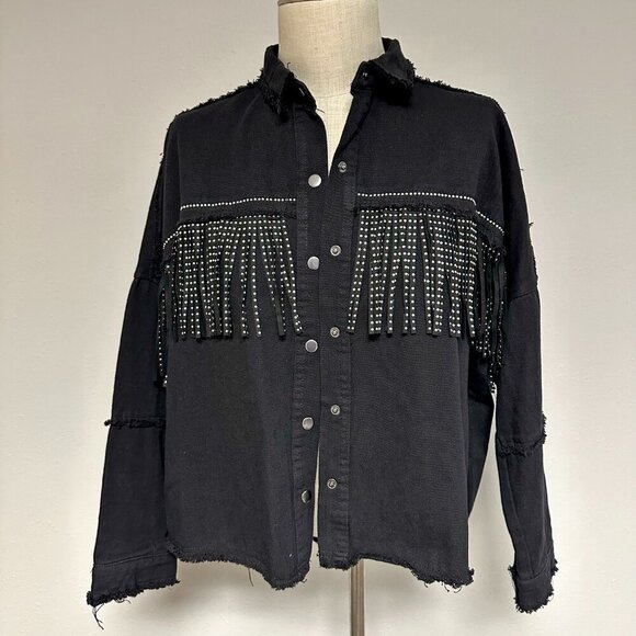 *NEW* Vervet Fringe Denim Jacket - Picture 2 of 9